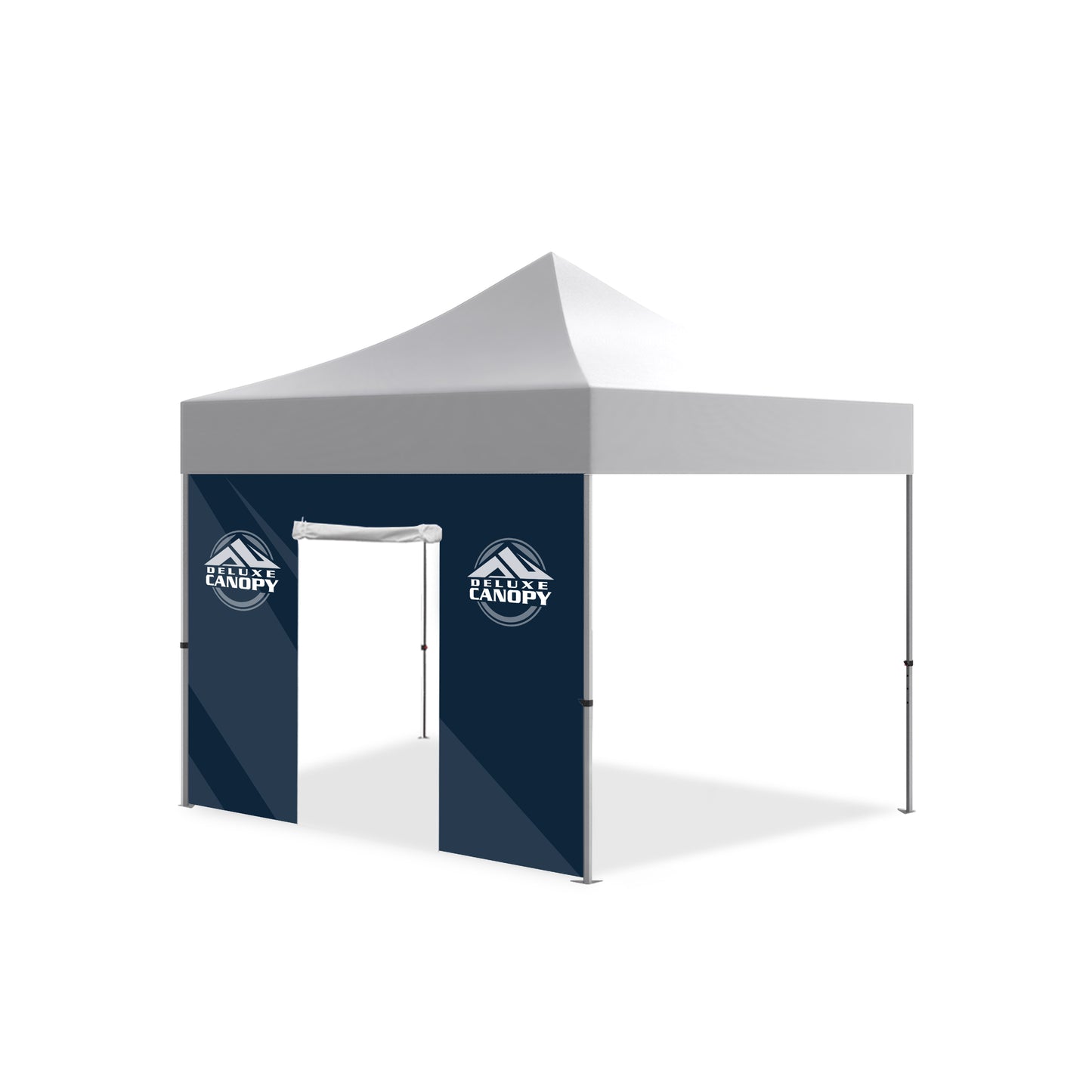 Custom Canopy Side Wall with Door | Branded Tent Wall - Deluxe Canopy