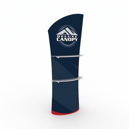 Angled Custom Printed Trade Show Top Banner Stand - Deluxe Canopy