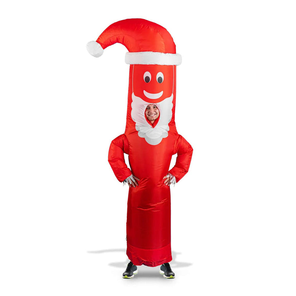 AIR DANCERS® INFLATABLE TUBE MAN "SANTA DISGUISE" COSTUME