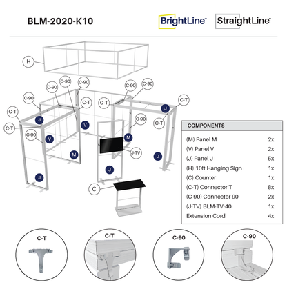 BrightLine 20×20 Island Display Kit 10