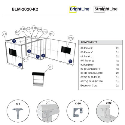 BrightLine 20×20 Island Display Kit 2