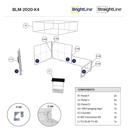 BrightLine 20×20 Island Display Kit 4