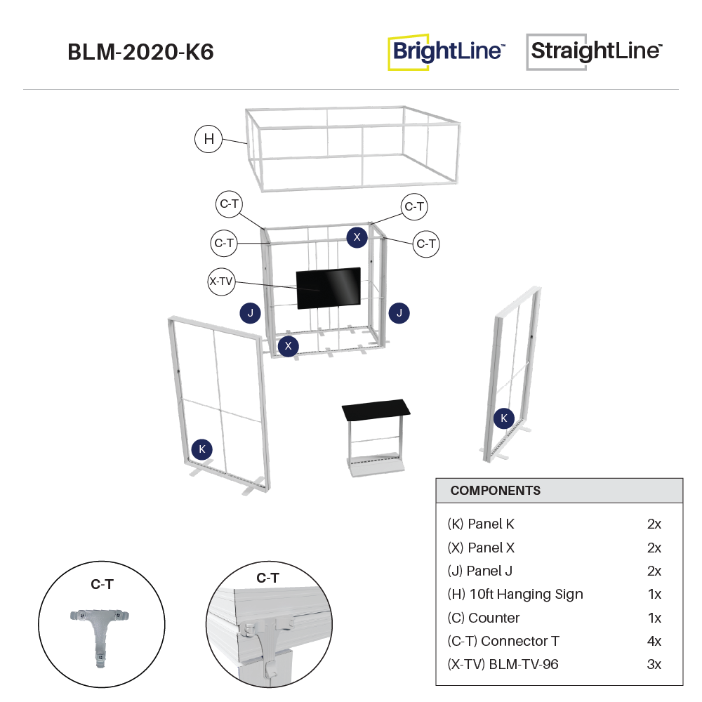 BrightLine 20×20 Island Display Kit 6