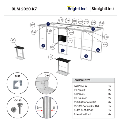 BrightLine 20×20 Island Display Kit 7