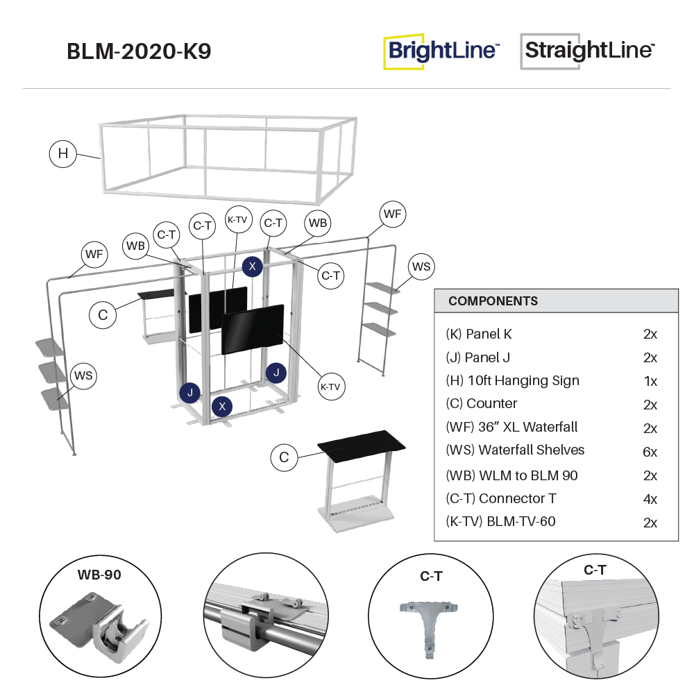 BrightLine 20×20 Island Display Kit 9