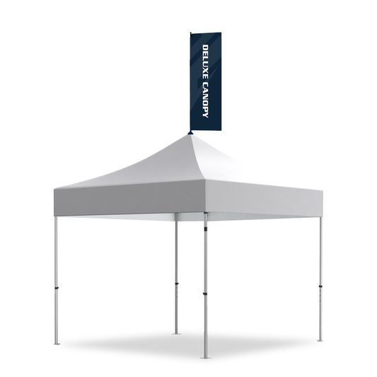 Custom Printed Canopy Tent Peak Flag - Deluxe Canopy