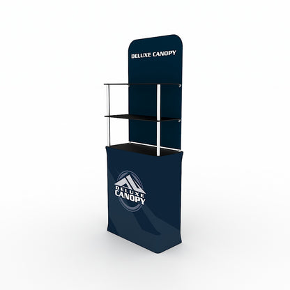 Custom Printed Trade Show Shelf Display Stand - Deluxe Canopy