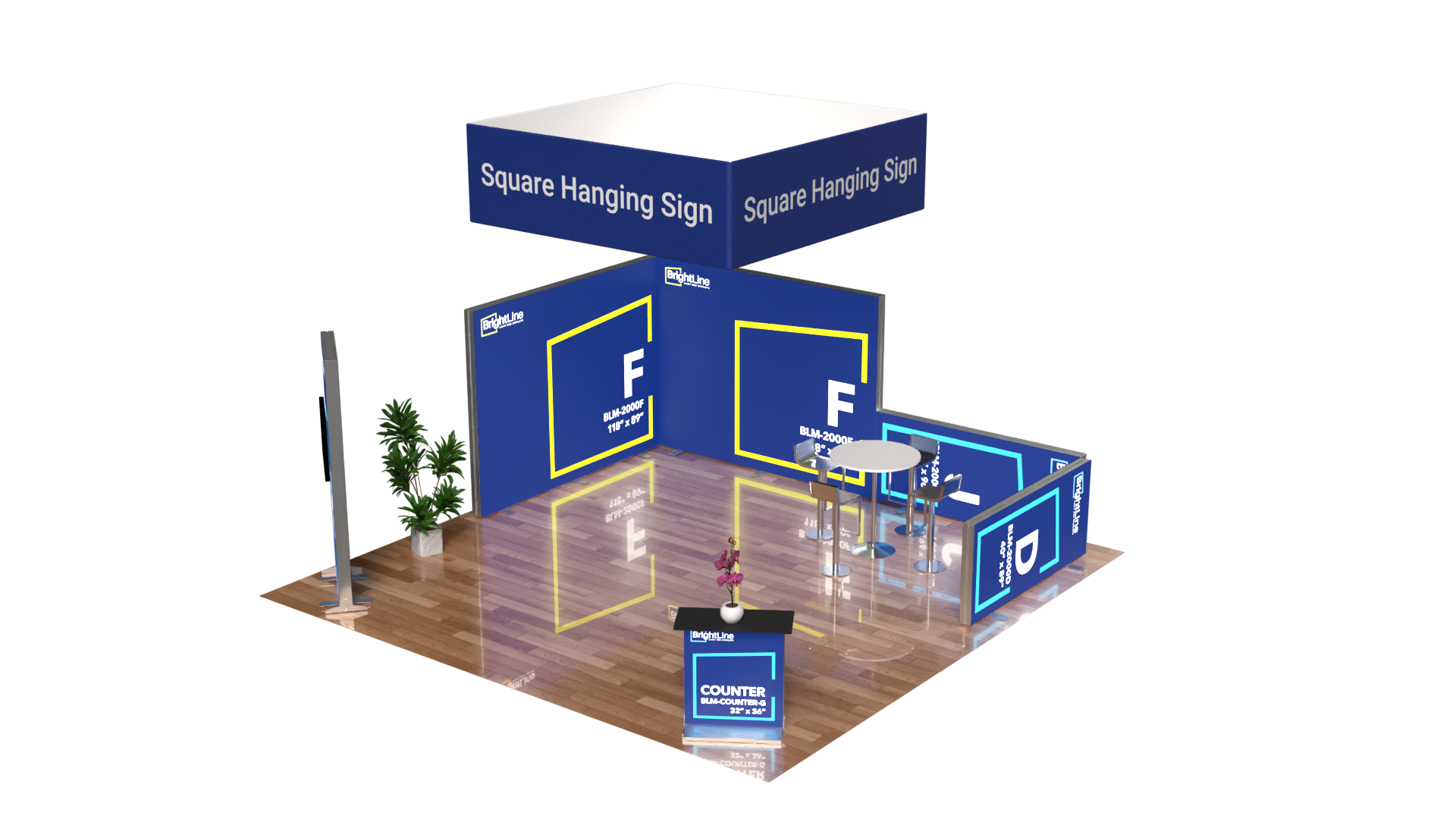 BrightLine 20×20 Island Display Kit 4