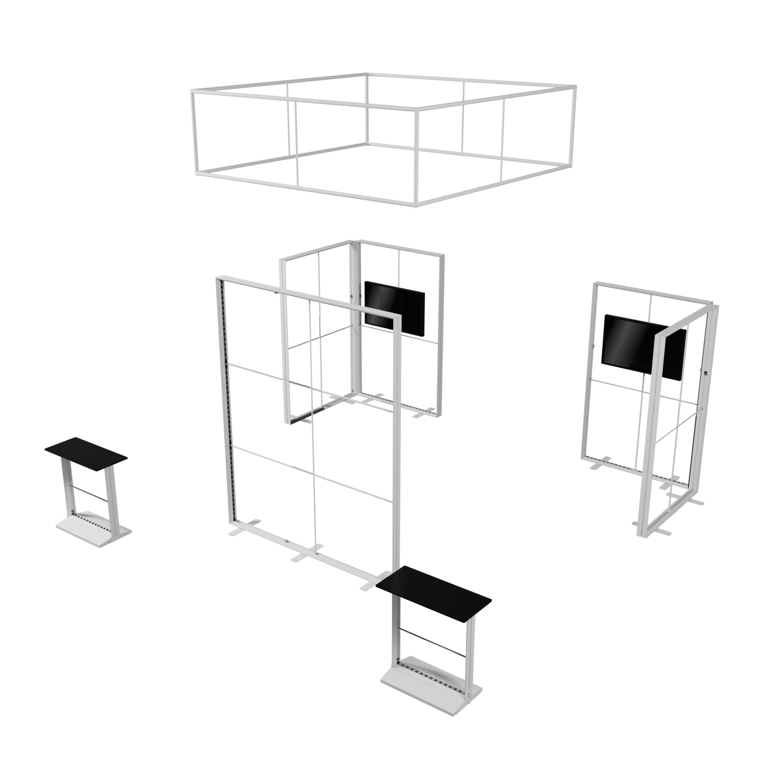 BrightLine 20×20 Island Display Kit 1