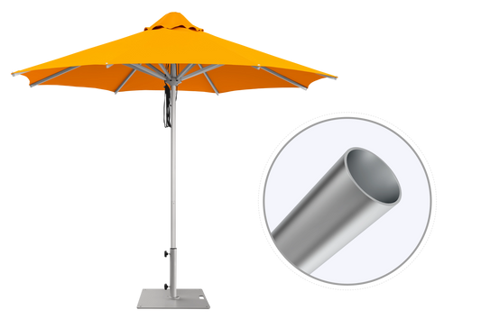 Custom Printed Commercial Restaurant Patio Umbrella - Deluxe Canopy