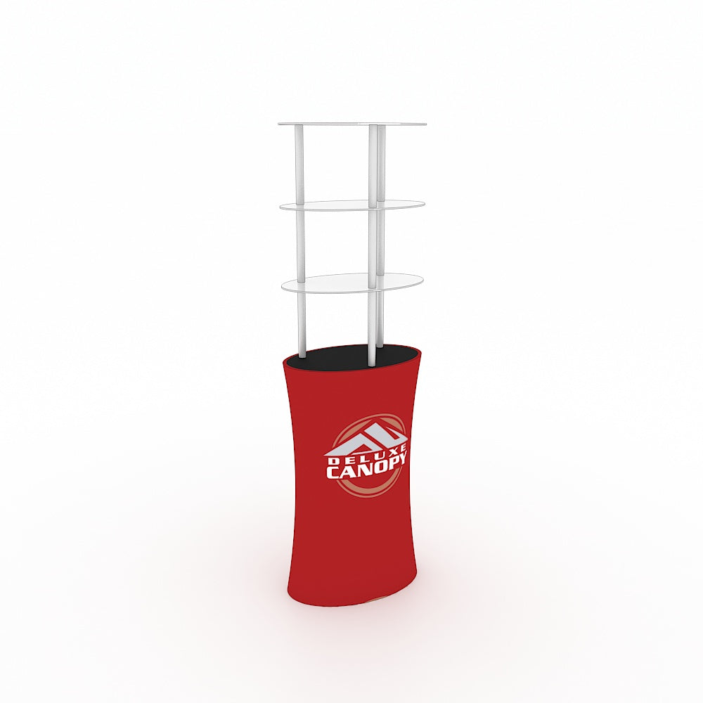 Oval Custom Printed Trade Show Display Tower - Deluxe Canopy