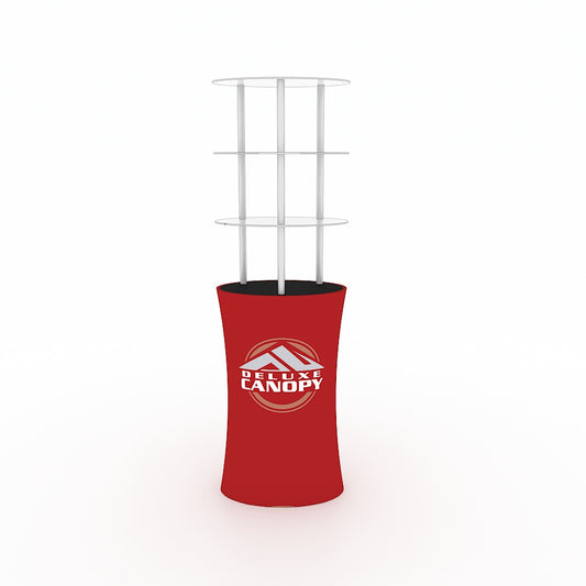 Oval Custom Printed Trade Show Display Tower - Deluxe Canopy