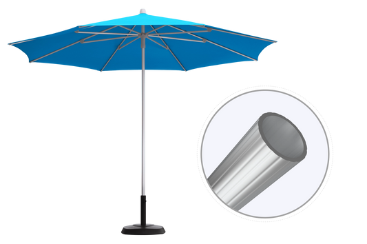 Custom Commercial Push Up Restaurant Patio Umbrella - Deluxe Canpopy