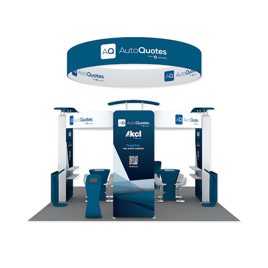 20'x20' Branded Exhibit Booth DC-05 | Professional Trade Display