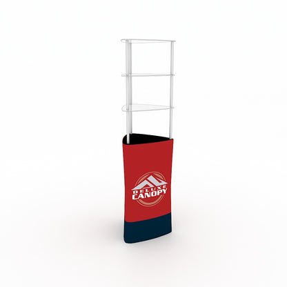 Triangular Custom Printed Trade Show Display Tower - Deluxe Canopy