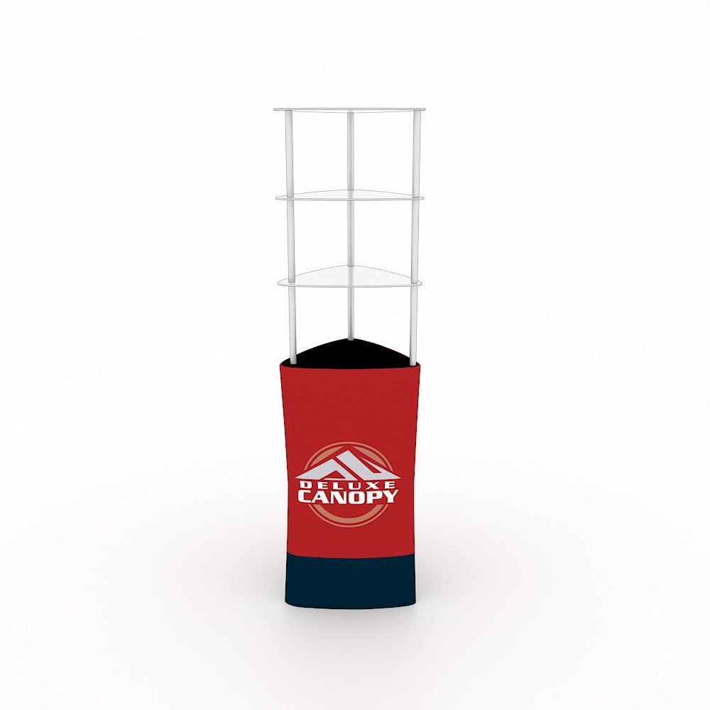 Triangular Custom Printed Trade Show Display Tower - Deluxe Canopy