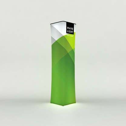 WaveLight LED Backlit Inflatable Square Tower  for Trade Shows and Exhibits