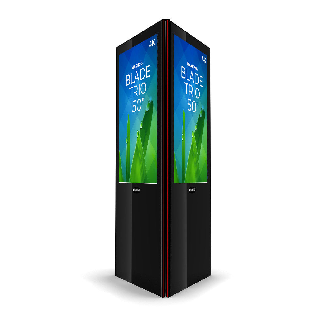 Makitso Blade Trio 50" Pro Digital Signage Kiosk black