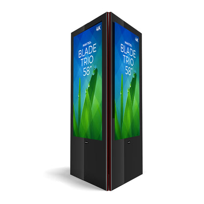 Makitso Blade Trio 58" Pro Digital Signage Kiosk black