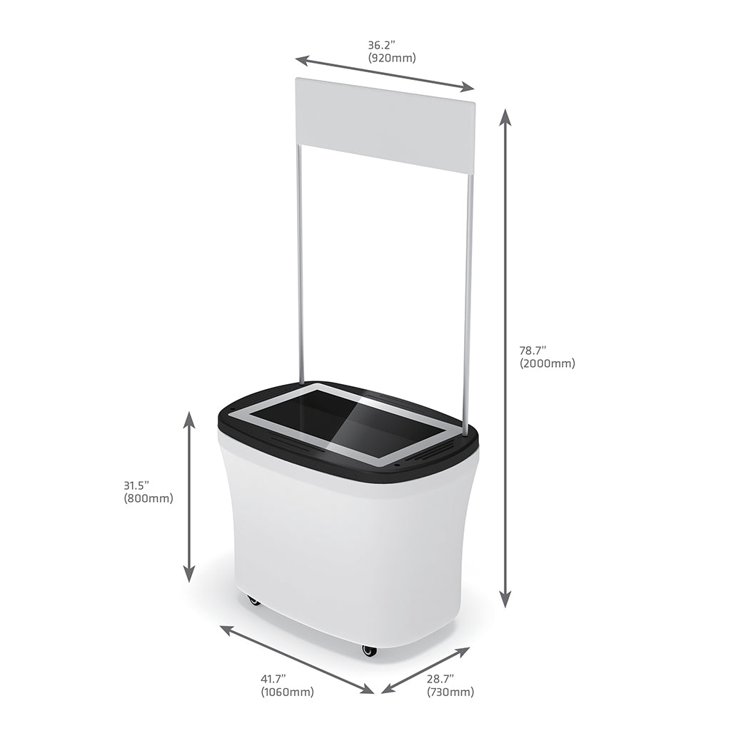 Makitso 4k Interactive Kiosk Touch Screen Monitor Table - Ssslab Jr Promotor sizes