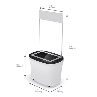 Makitso 4k Interactive Kiosk Touch Screen Monitor Table - Ssslab Jr Promotor sizes