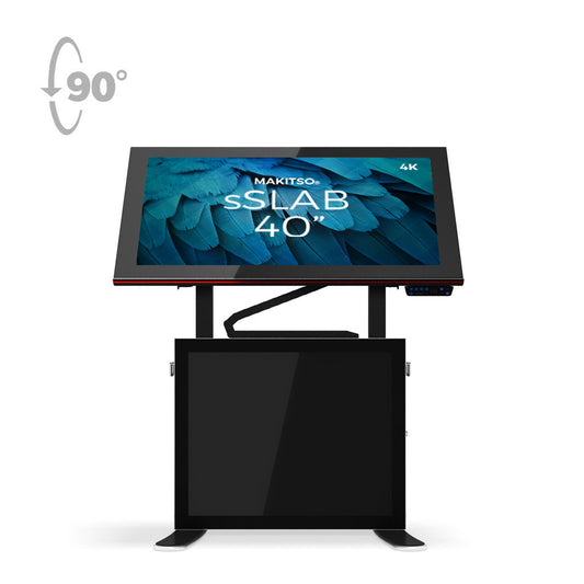 Makitso Slab 40"4K Digital Signage and Table Top Display Black