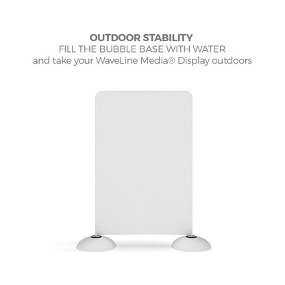 WaveLine Media® Bubble Base for outdoor use double-sided