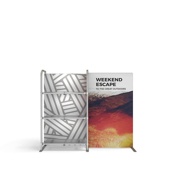 WaveLine® Merchandiser Retail Pop Up Store Display with side graphic