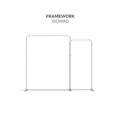 Deluxe Canopy WLMMD WavelineMedia Tension Fabric Display Kit framework