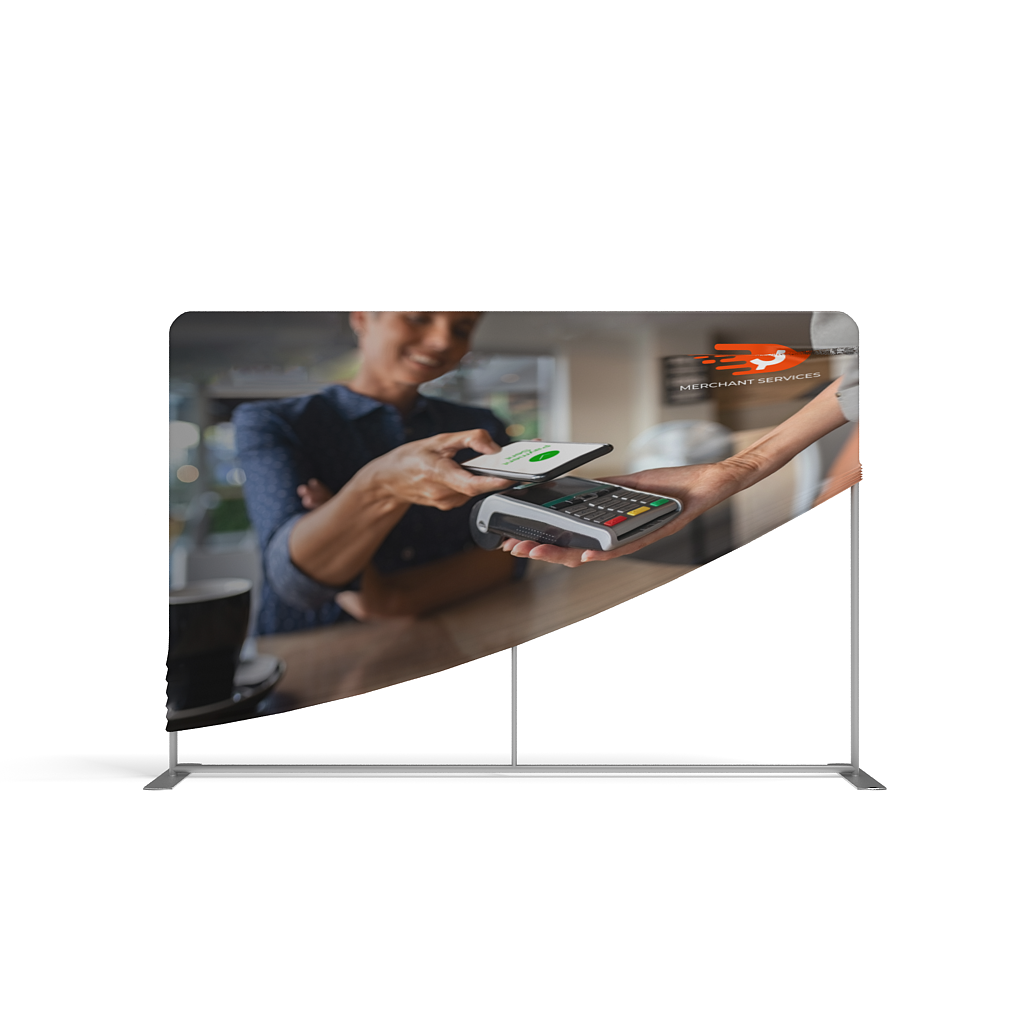 WaveLine® Display 8ft Straight Table Top